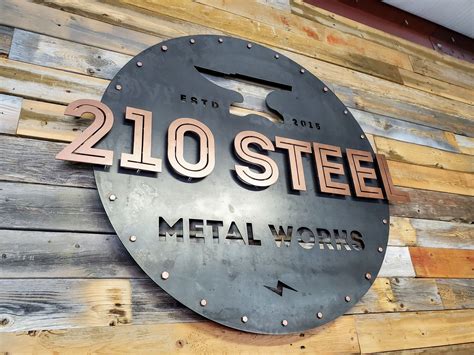 fabricated metal signs|decorative metal signs custom made.